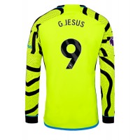 Camisa de Futebol Arsenal Gabriel Jesus #9 Equipamento Secundário 2023-24 Manga Comprida